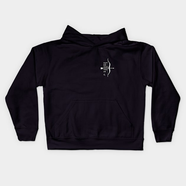 BOW & ARROW ONLY W Kids Hoodie by ACUANDYC